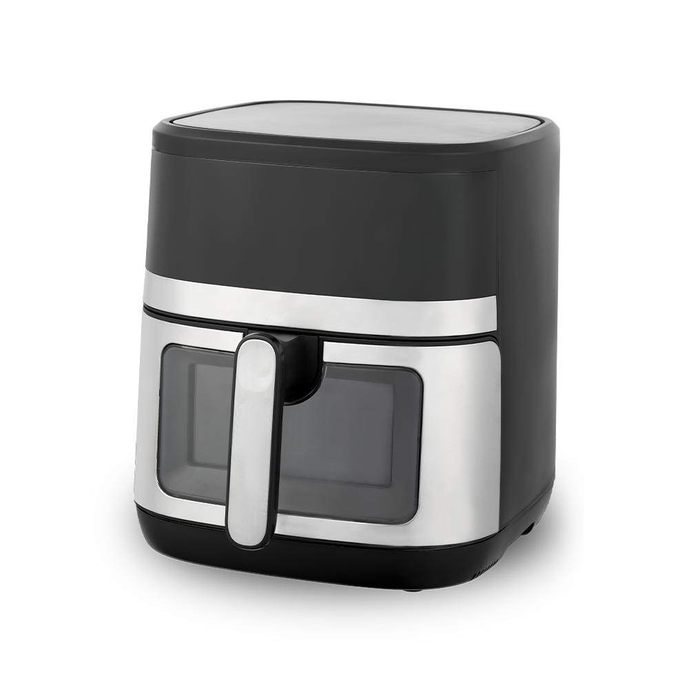 Itim At Pilak na Pinaghalong Kulay na Air Fryer