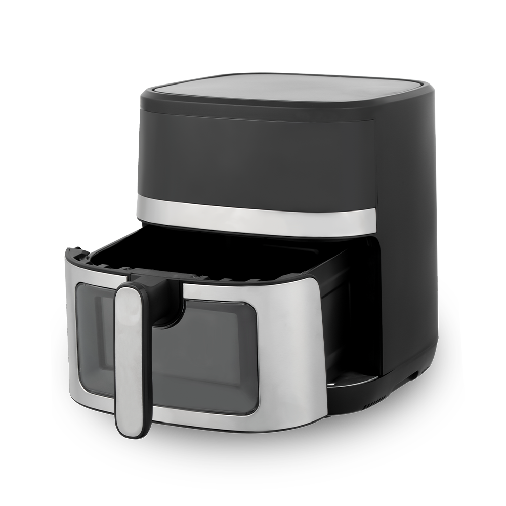 Itim At Pilak na Pinaghalong Kulay na Air Fryer