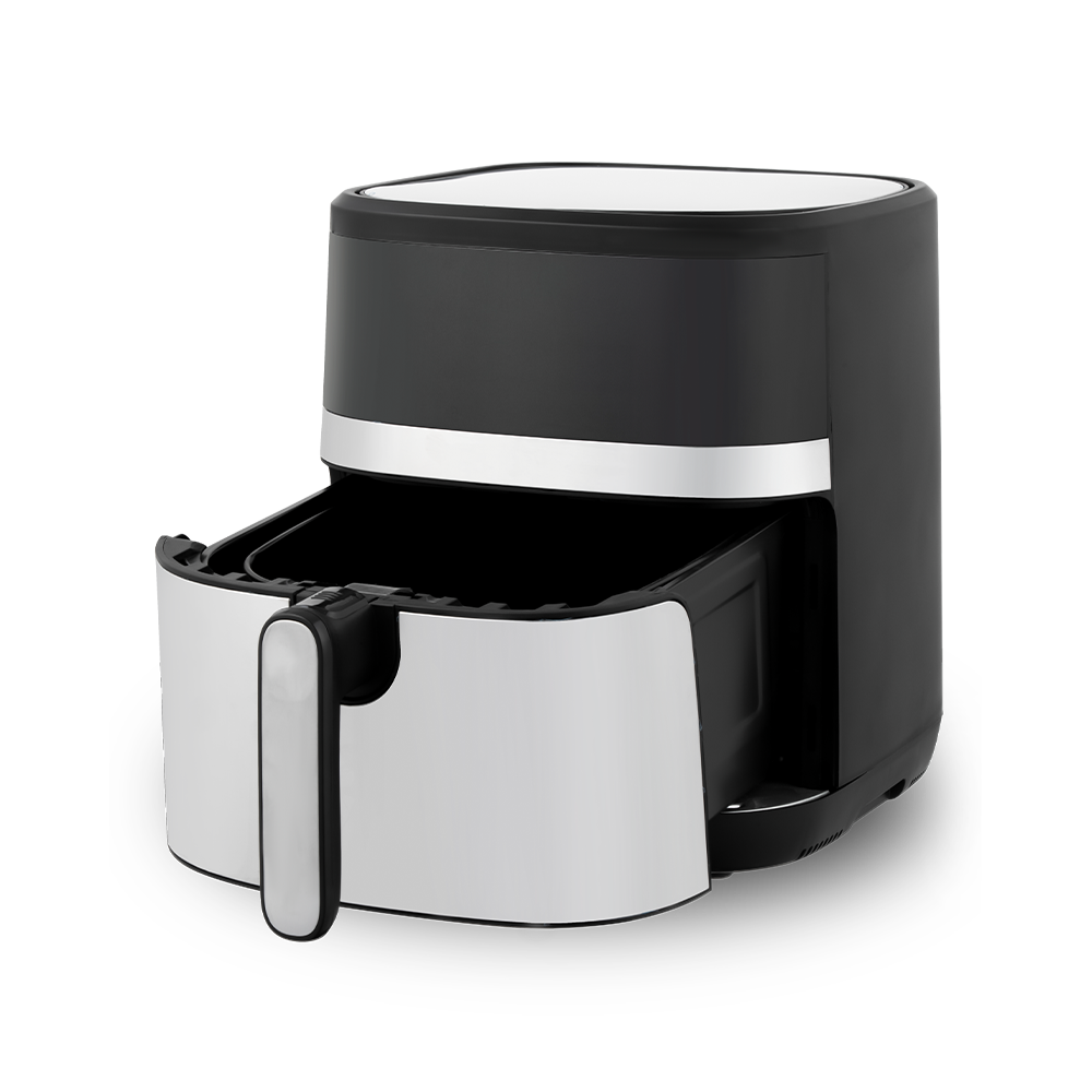 Elegant White Steel Color Screen Air Fryer