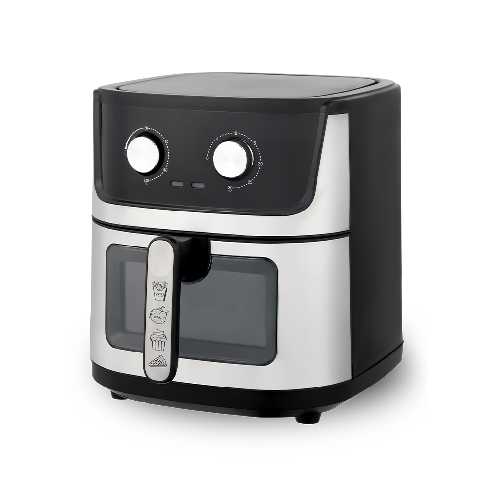Rotary Control na Nakikitang Malaking Kapasidad na Air Fryer